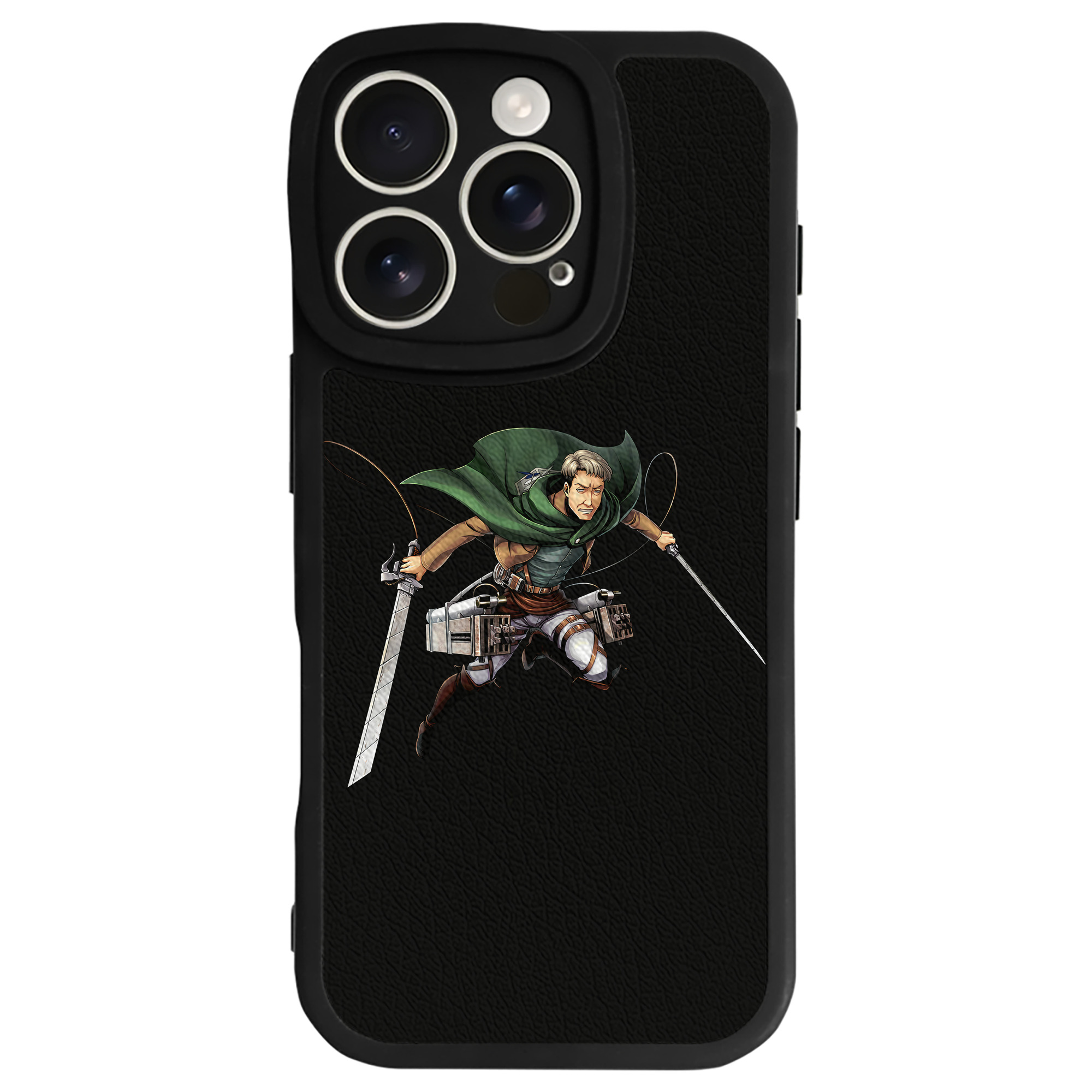 （画像用） 進撃の巨人 Attack on Titan 【iPhone 16シリーズ対応】シリコンスマホケース（レザー調） 材質：シリコン